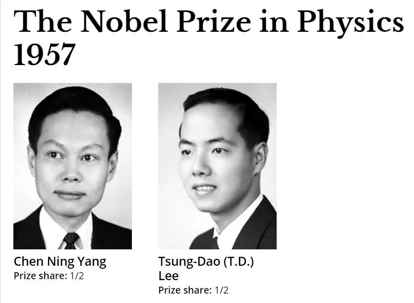 Tsung-Dao Lee & Chen-Ning Yang, Nobel Prize-Winning Physicists, Chinese American