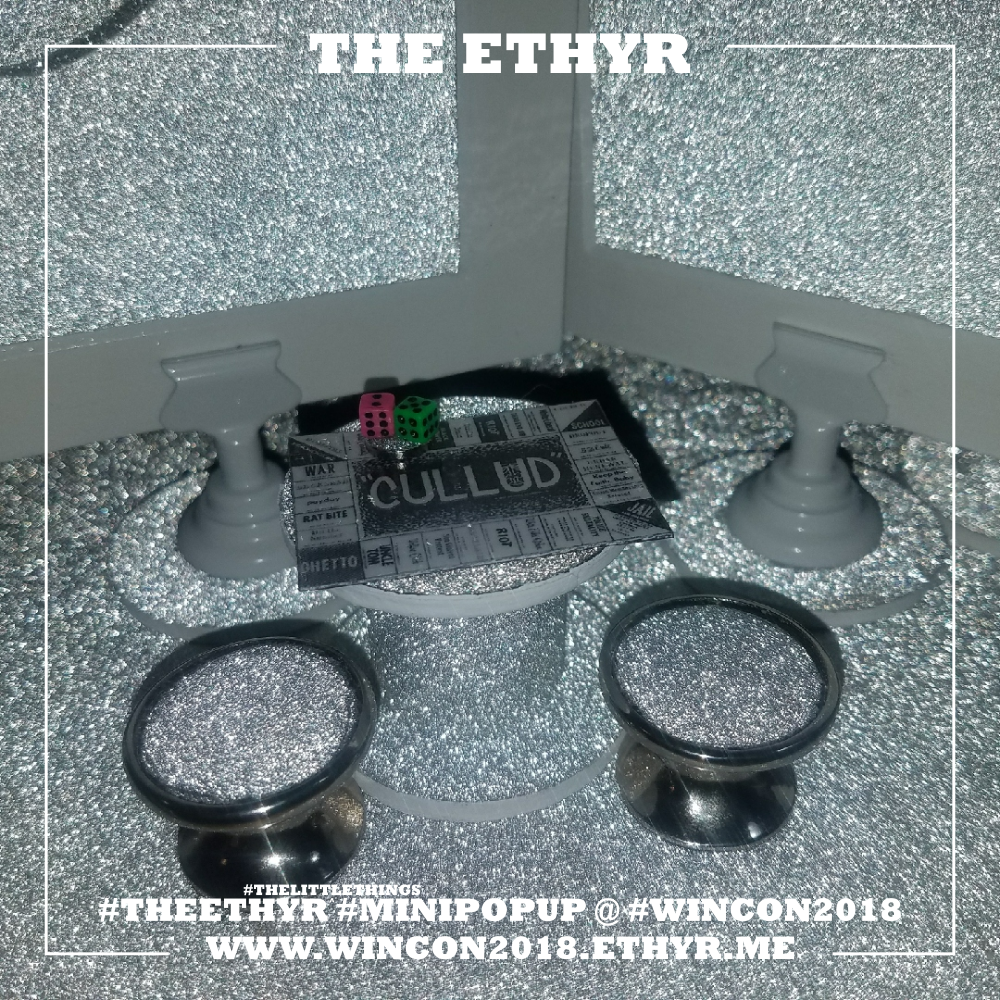 The CULLUD board game by Brumsic Brandon Jr. We will have the tiny action and live action at WinCon2018
