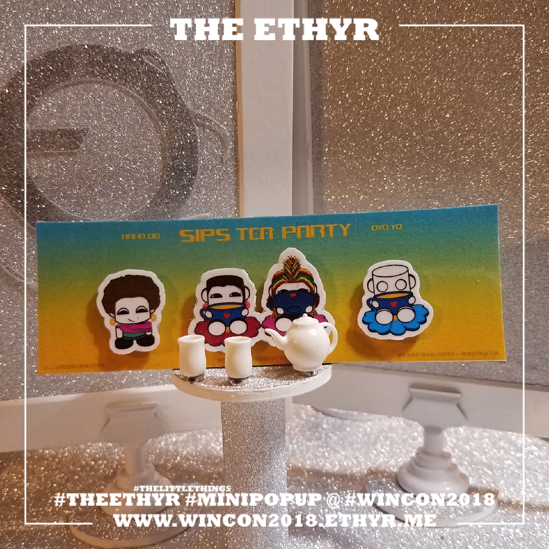 Care for a tiny spot of tea with the Sips Tea Party Crew? Connect with us at WinCon2018 on June 30th!
