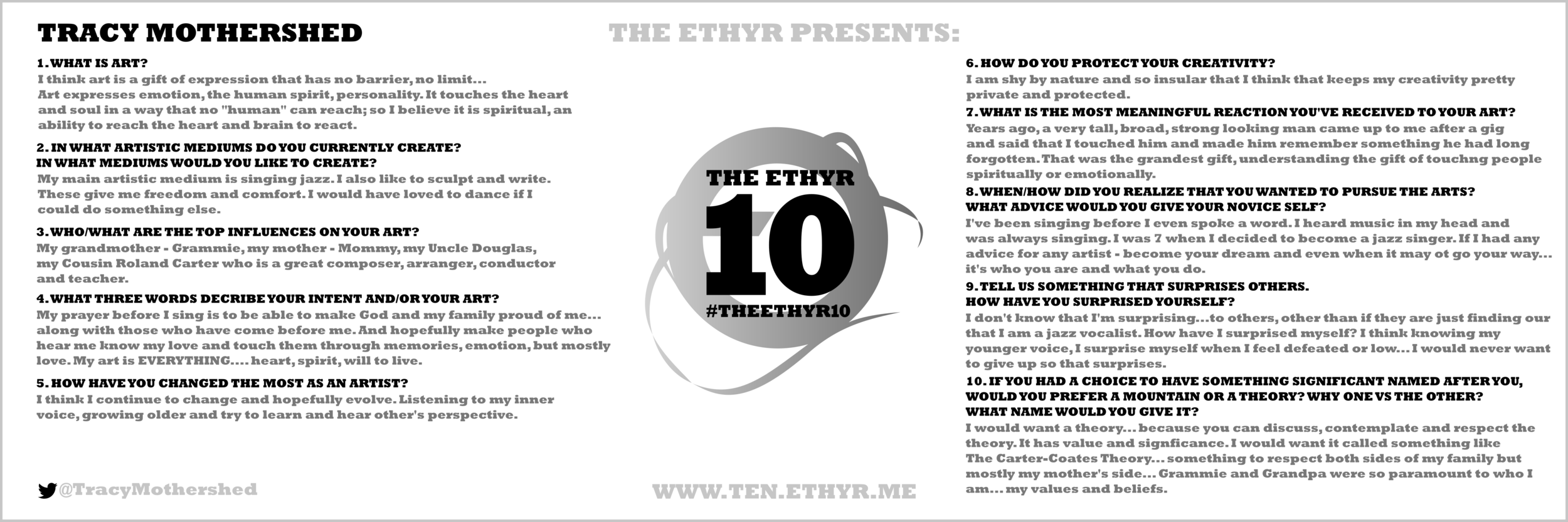 #TheEthyr10 with Tracy Mothershed