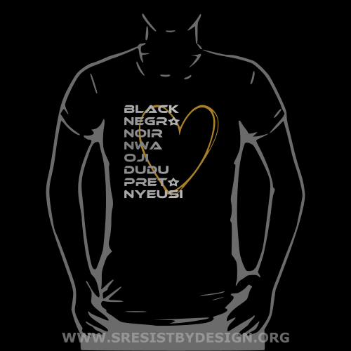 Black in Every Language (Heart)