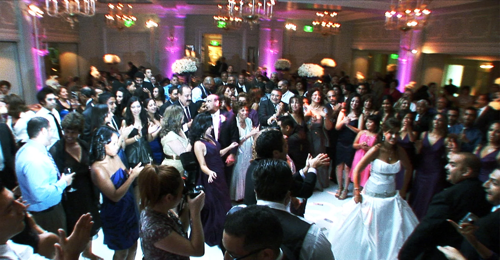 Guests watching a first dance