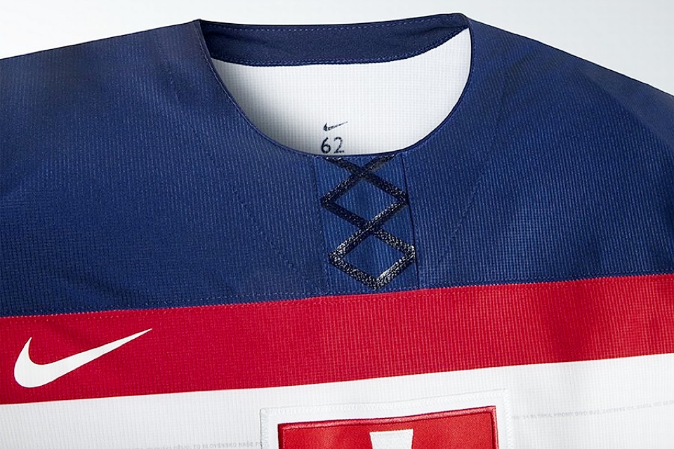  Slovakia escaped the gimmicky shoulder embellishments, but not the fake collar laces. 