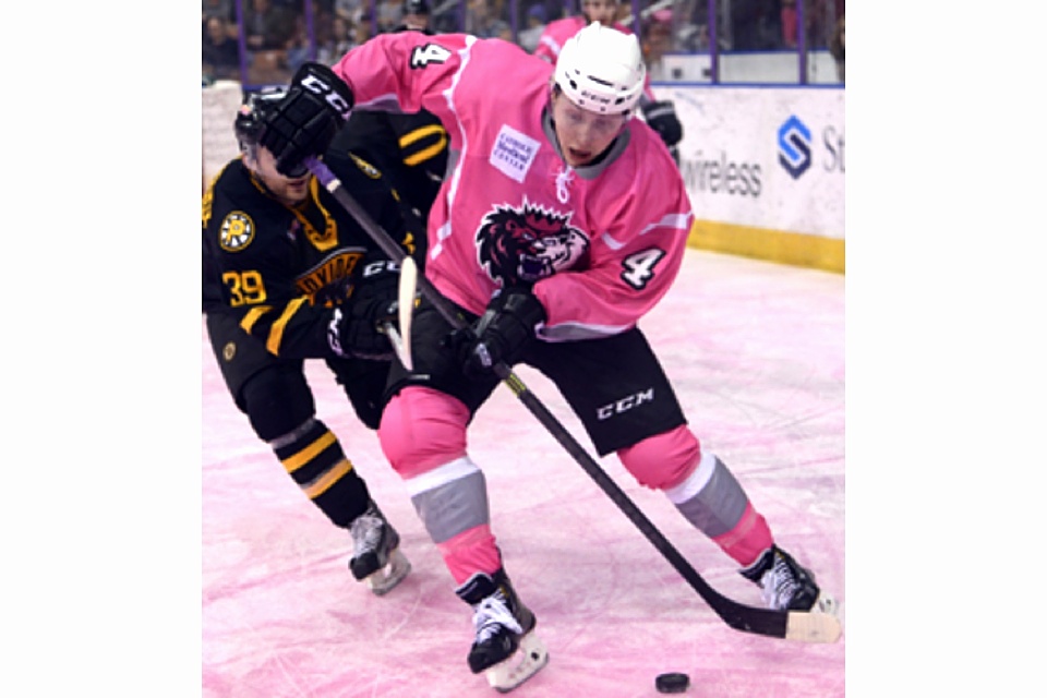 pink hockey jersey