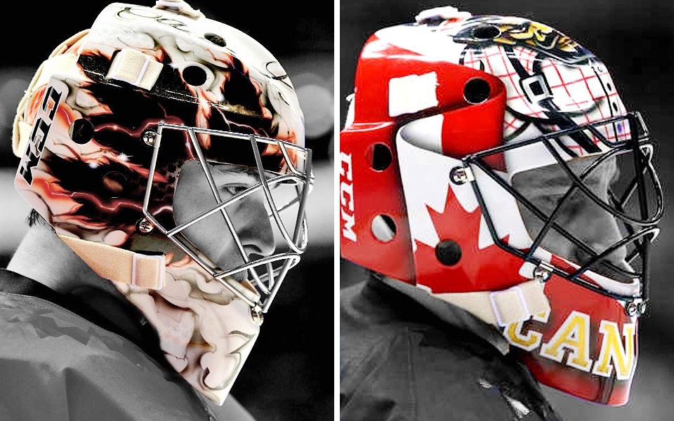 Carey Price's Team Canada Masks  Olympic hockey, Team canada