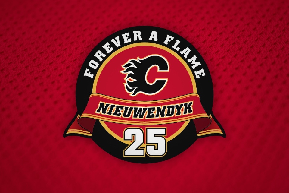  The Flames used this logo to mark Friday night's festivities. 