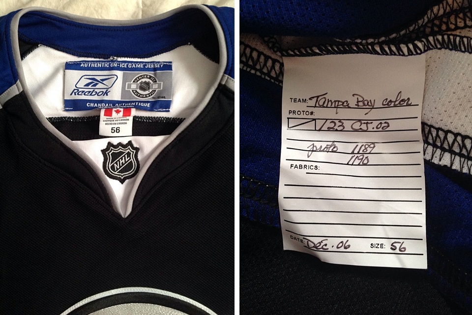 Another old Lightning prototype jersey turns up online —
