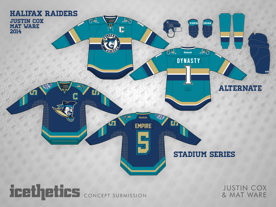 NHL Expansion Series Concept. Halifax Stags Home Uniform.