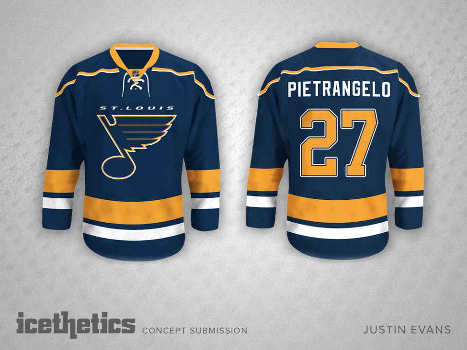 NHL jersey collection: St. Louis Blues concept jersey #shorts 