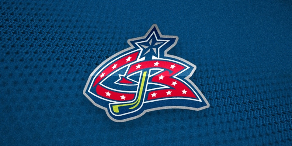  Columbus Blue Jackets logo by Ken Loh and Van Duong, 1997 