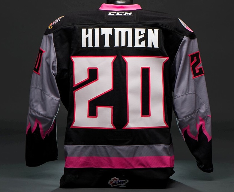 Calgary Hitmen release special pink Bret Hitman Hart jersey