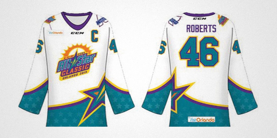 2015 ECHL All-Star Classic jersey by Jordan Roberts 