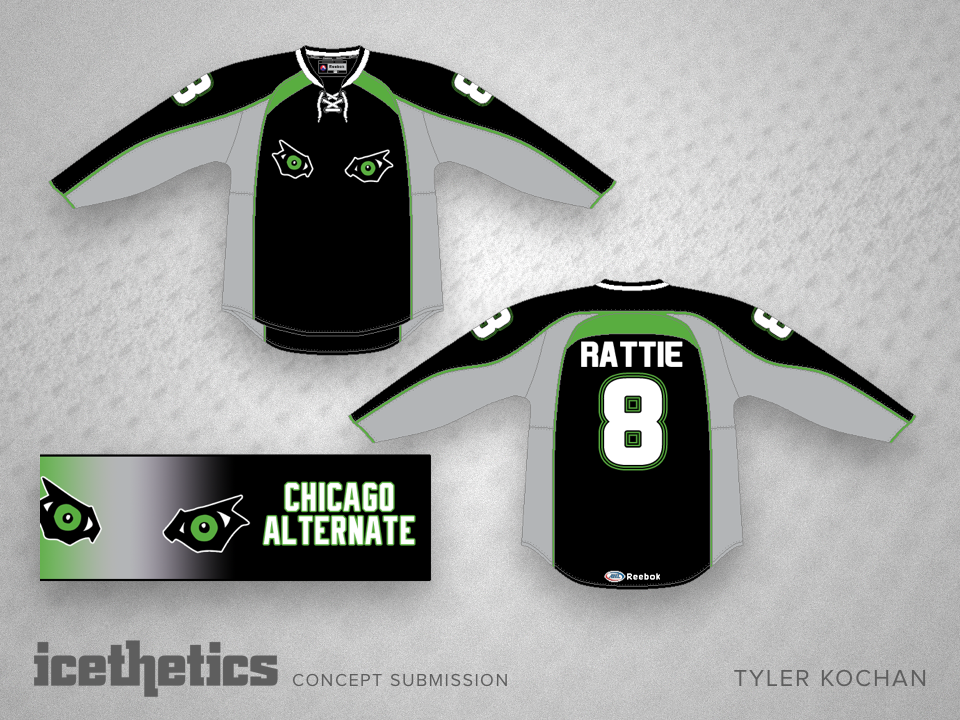 Chicago Wolves Alternate Jersey  Chicago wolves, Hockey players, Hockey  logos