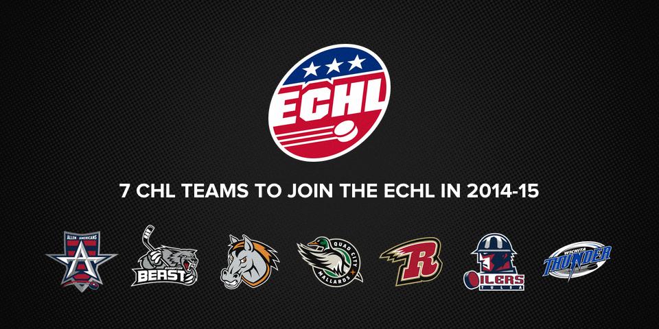 ECHL expands, adds CHL's seven franchises for 2014-15 season ...