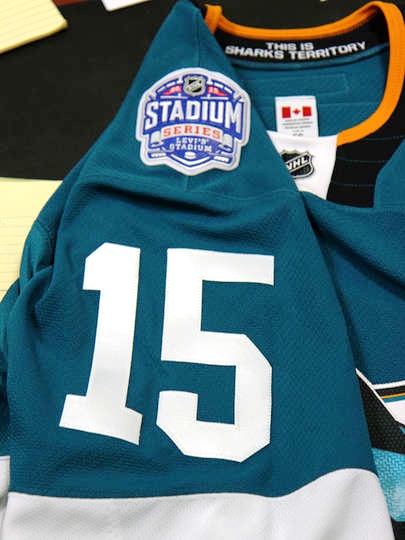 San Jose Sharks Couture Reebok 2015 Stadium Series NHL Hockey Jersey XL