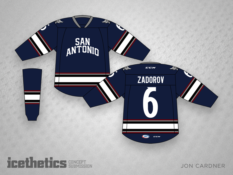 San Antonio Rampage Road Uniform - American Hockey League (AHL