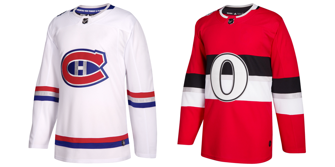 Habs, Sens NHL 100 Classic jerseys 