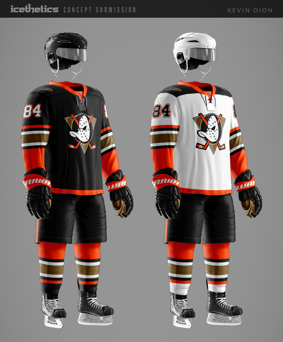 Retro Anaheim Ducks Sublimated Jerseys - JerseyTron