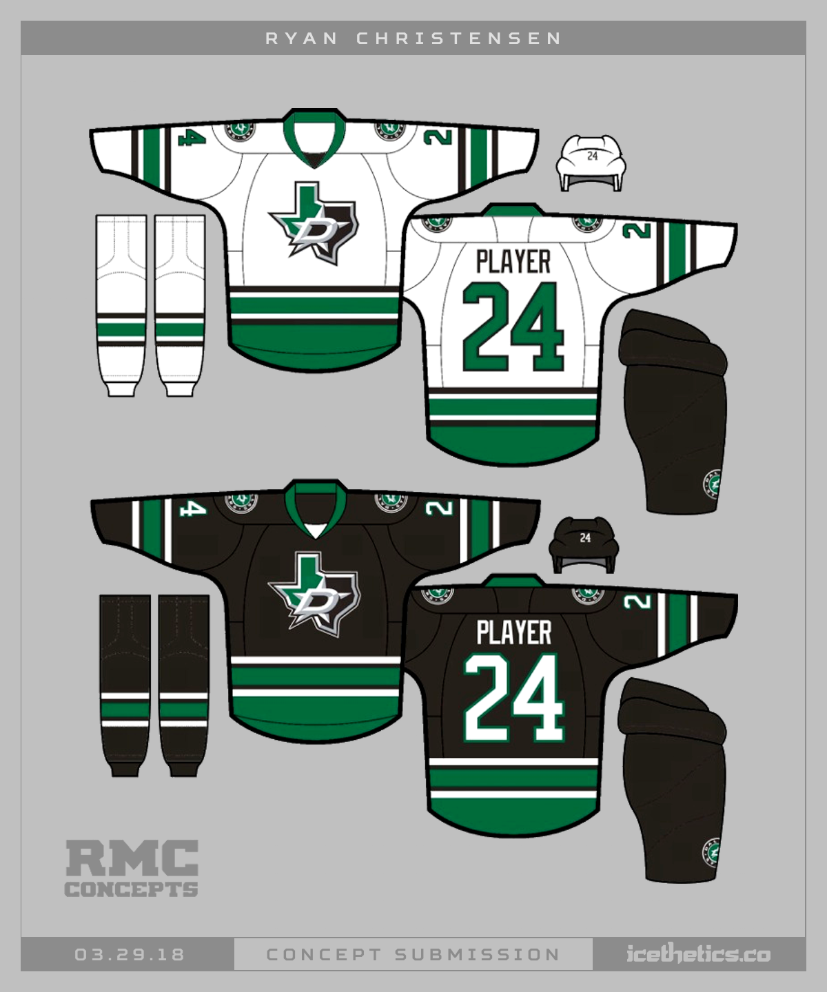 NHL Dallas Stars Uniform Set