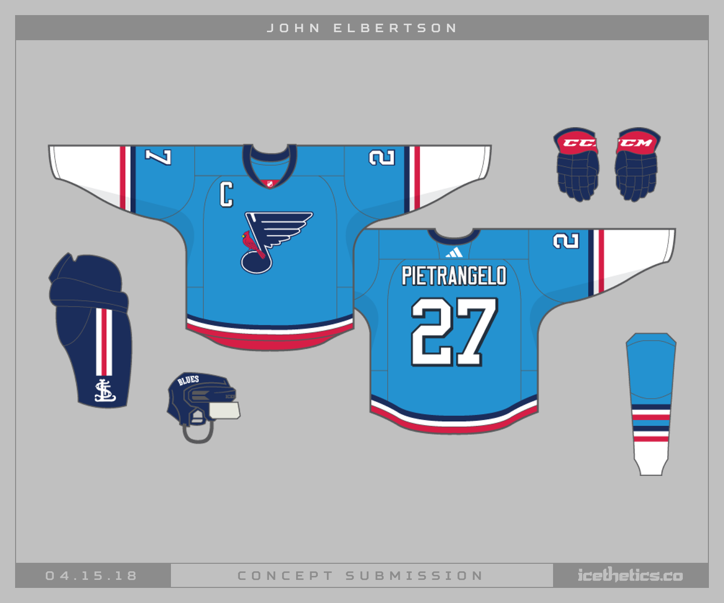 St. Louis Blues - Concept Jersey Set (v2) : r/stlouisblues