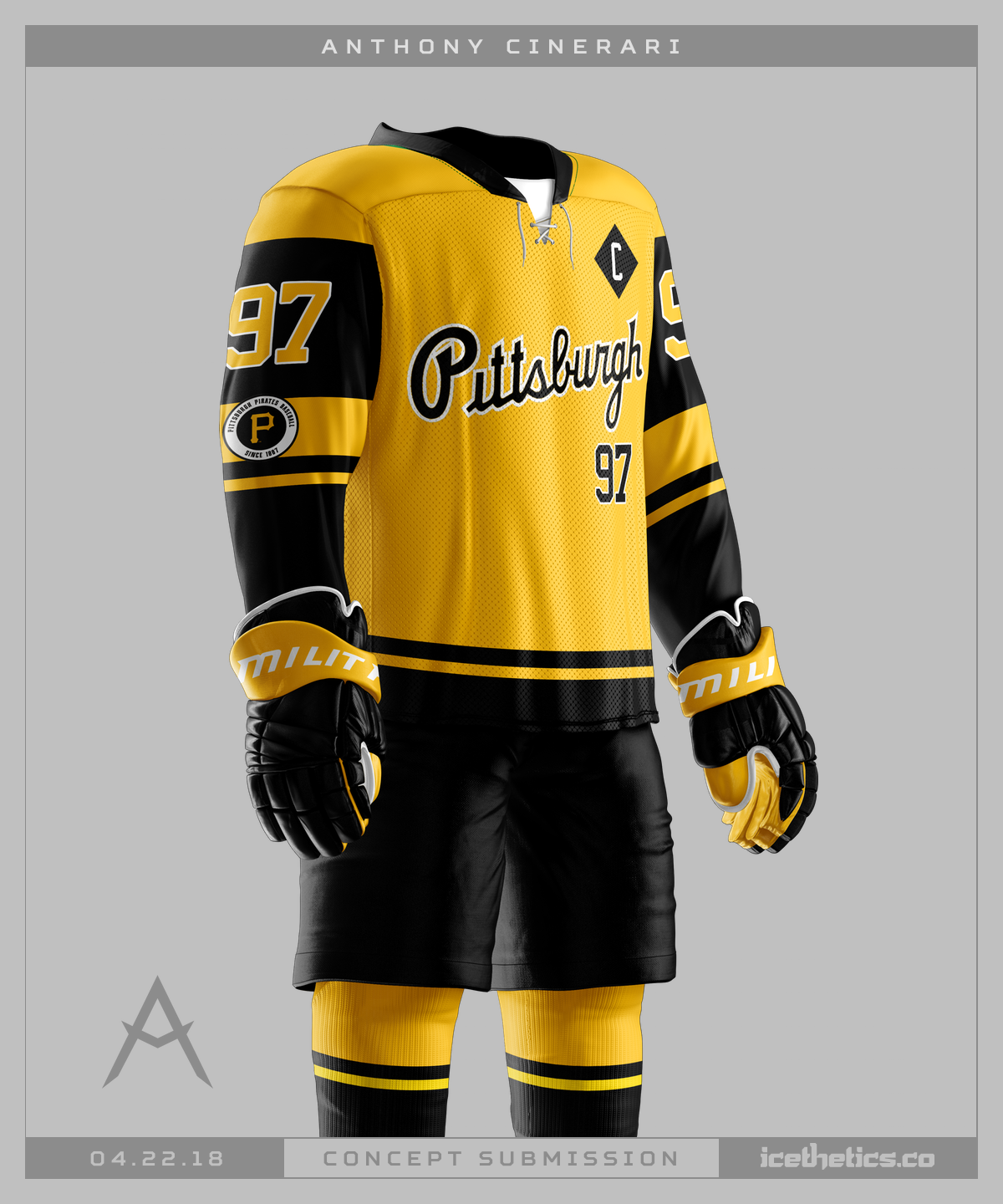 pittsburgh pirates hockey jersey history