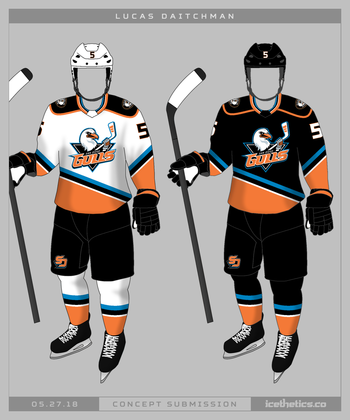 San Diego Gulls Unveil New Uniforms For AHL Debut – SportsLogos.Net News