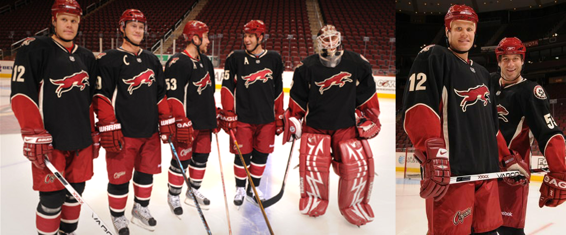 Coyotes unveil third jersey in 2008.