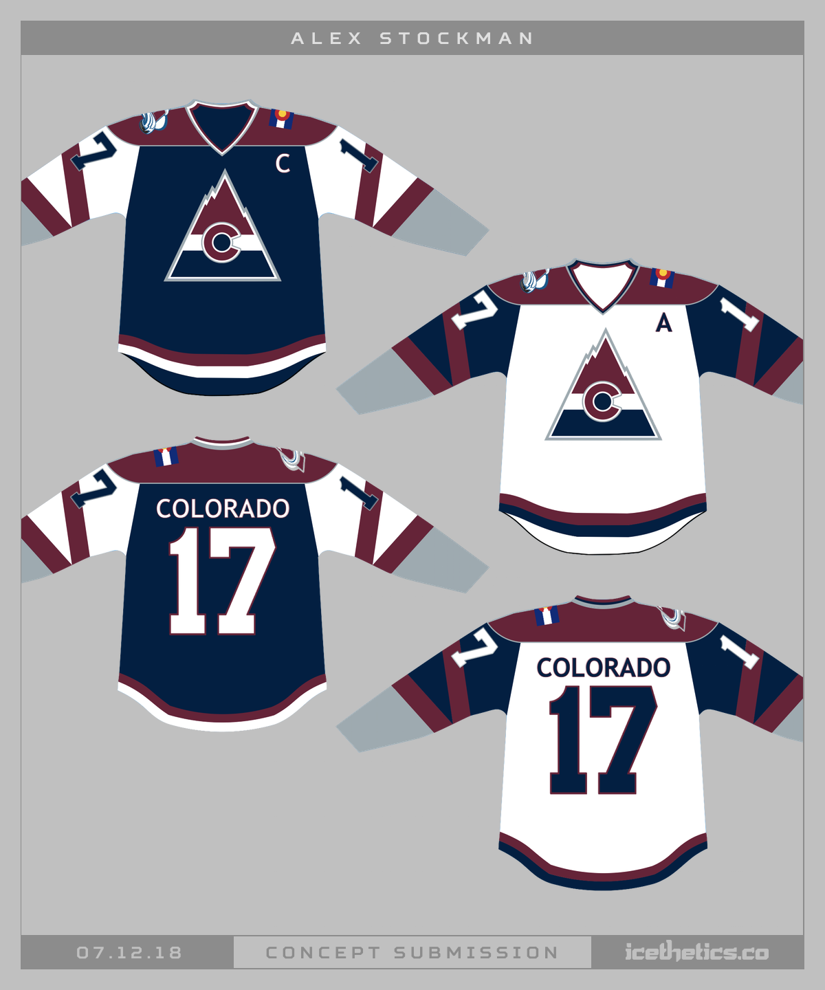 colorado avalanche jersey concepts