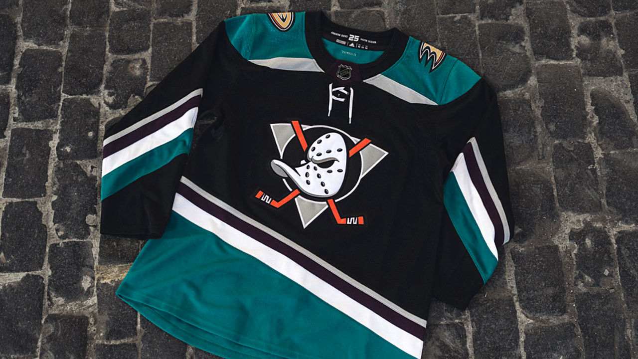 Anaheim Mighty Ducks NHL Jersey 25th Anniversary Retro Fanatics