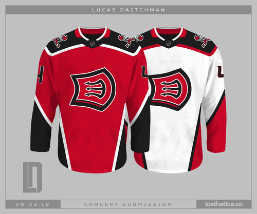 Lucas Daitchman on X: Here's a pair of jersey ideas for the 2023  #NHLAllStar tournament in South Florida. The wacky stripes play off the  event logo unveiled last month and keep things
