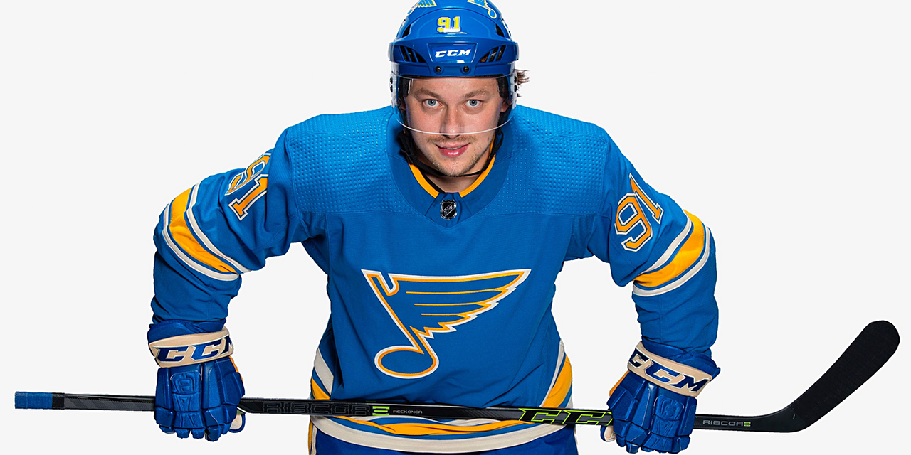 blues winter classic jersey with patch