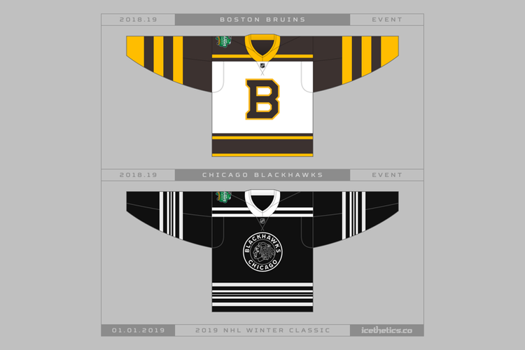 2019 NHL Winter Classic: Bruins, Blackhawks throwback jerseys