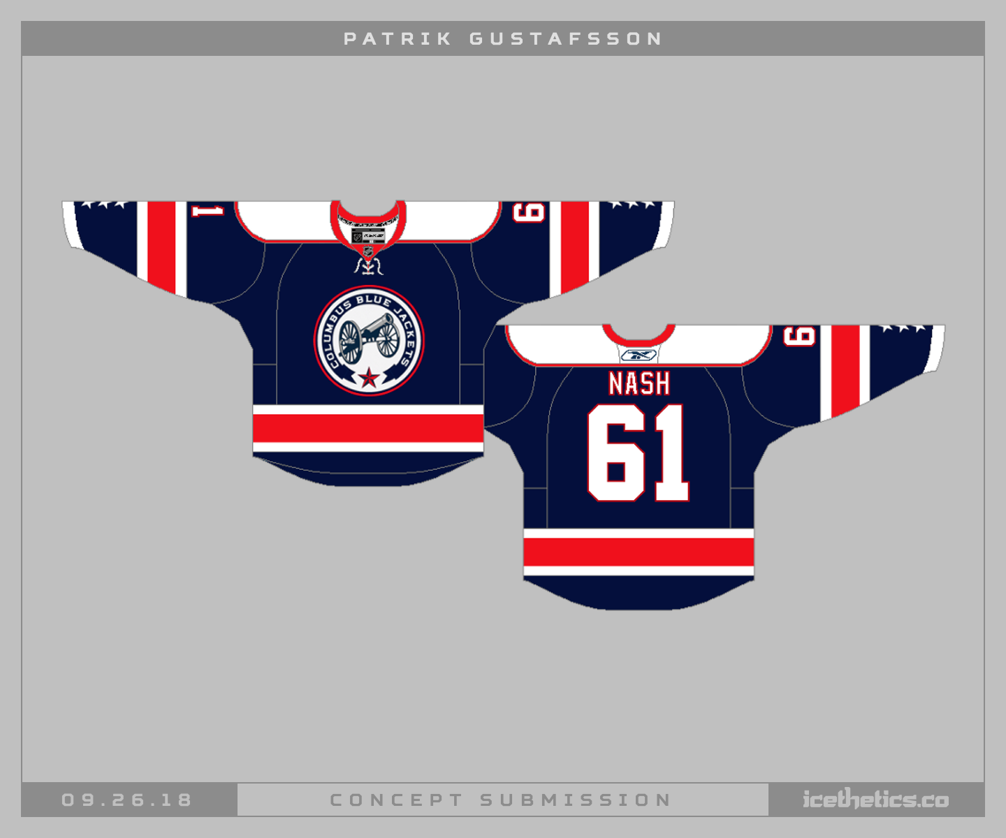 The Columbus Blue Jackets Color Rush Jerseys, Presented by Creative People  on Behance