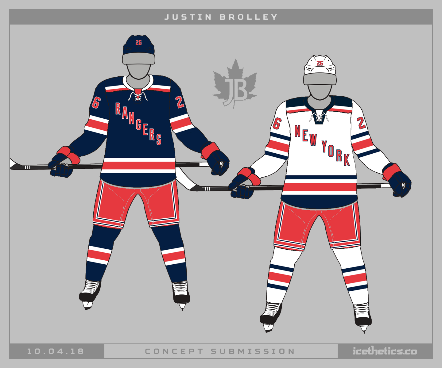 NY Rangers alternate jersey concept. Thoughts? : r/rangers