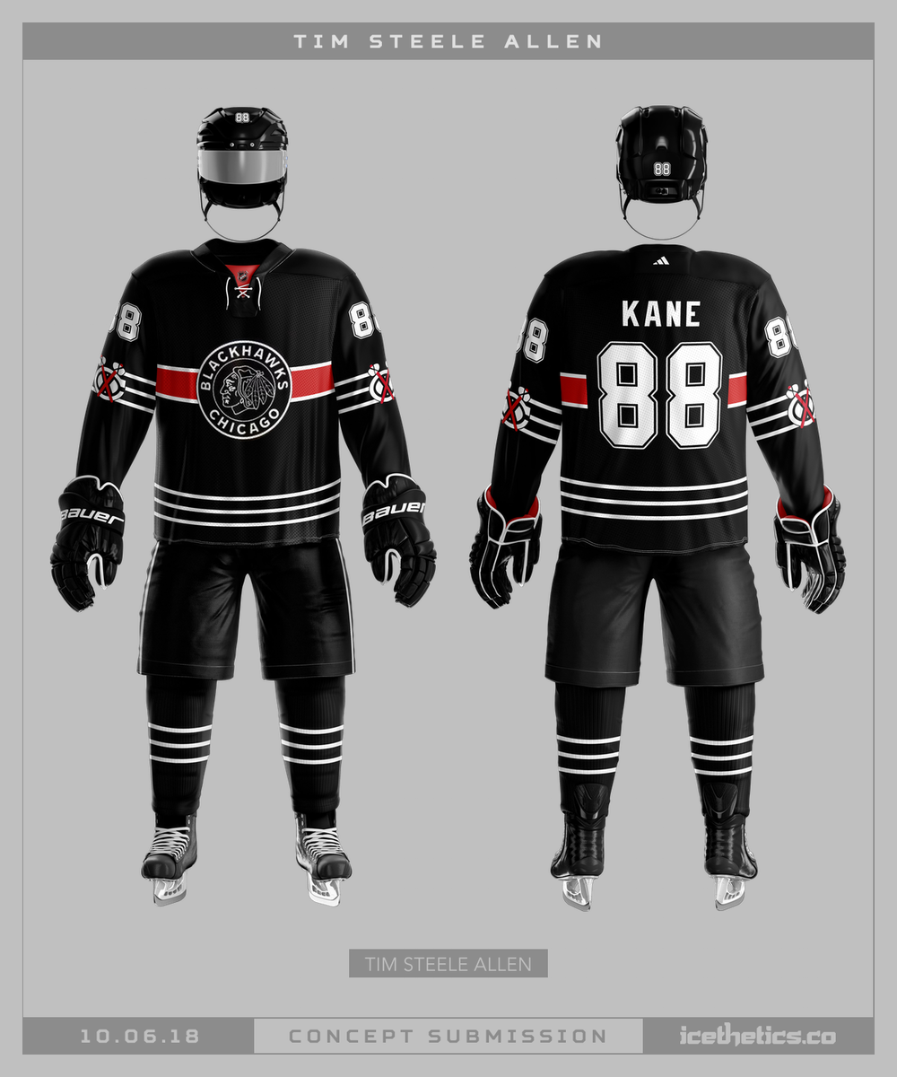 Rebranding Chicago Blackhawks Jersey Concept : r/nhl