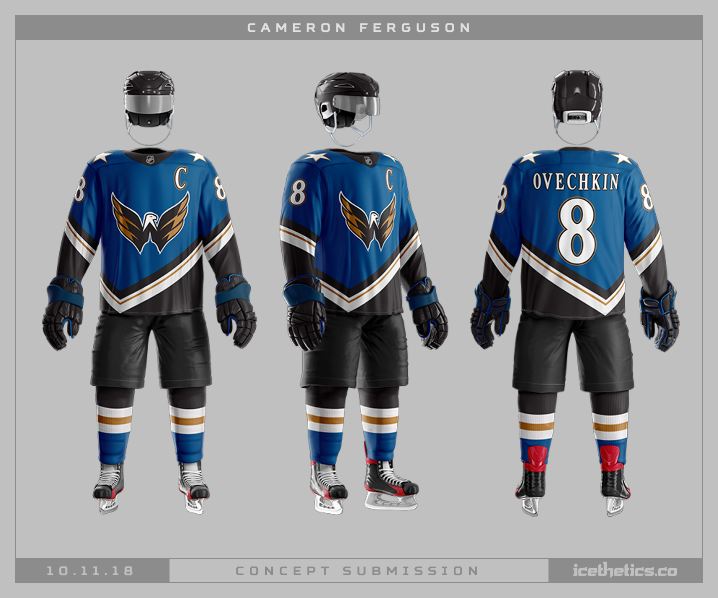 washington capitals uniforms