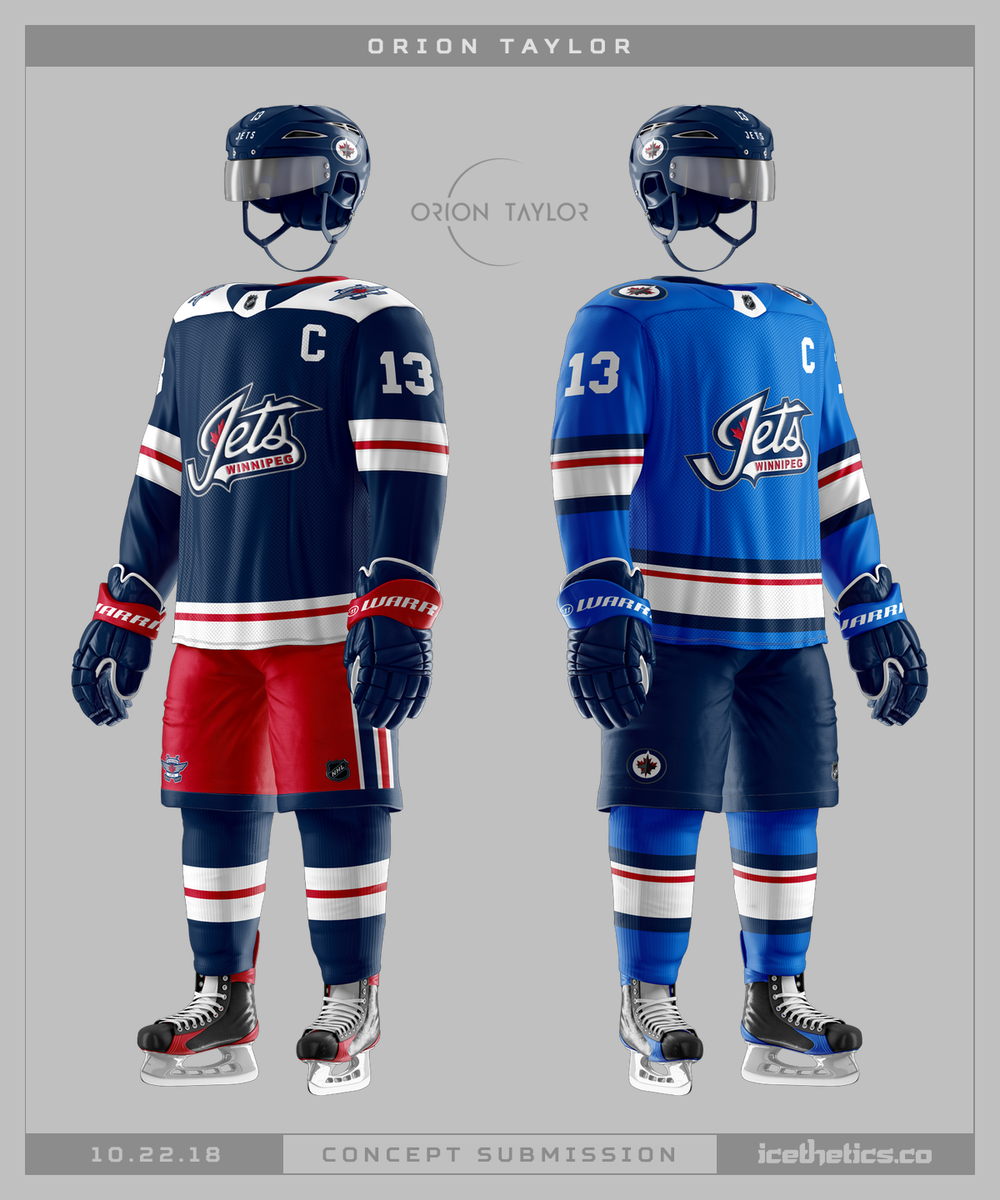 Jets Heritage — icethetics.co  Hockey uniforms, Hockey logos