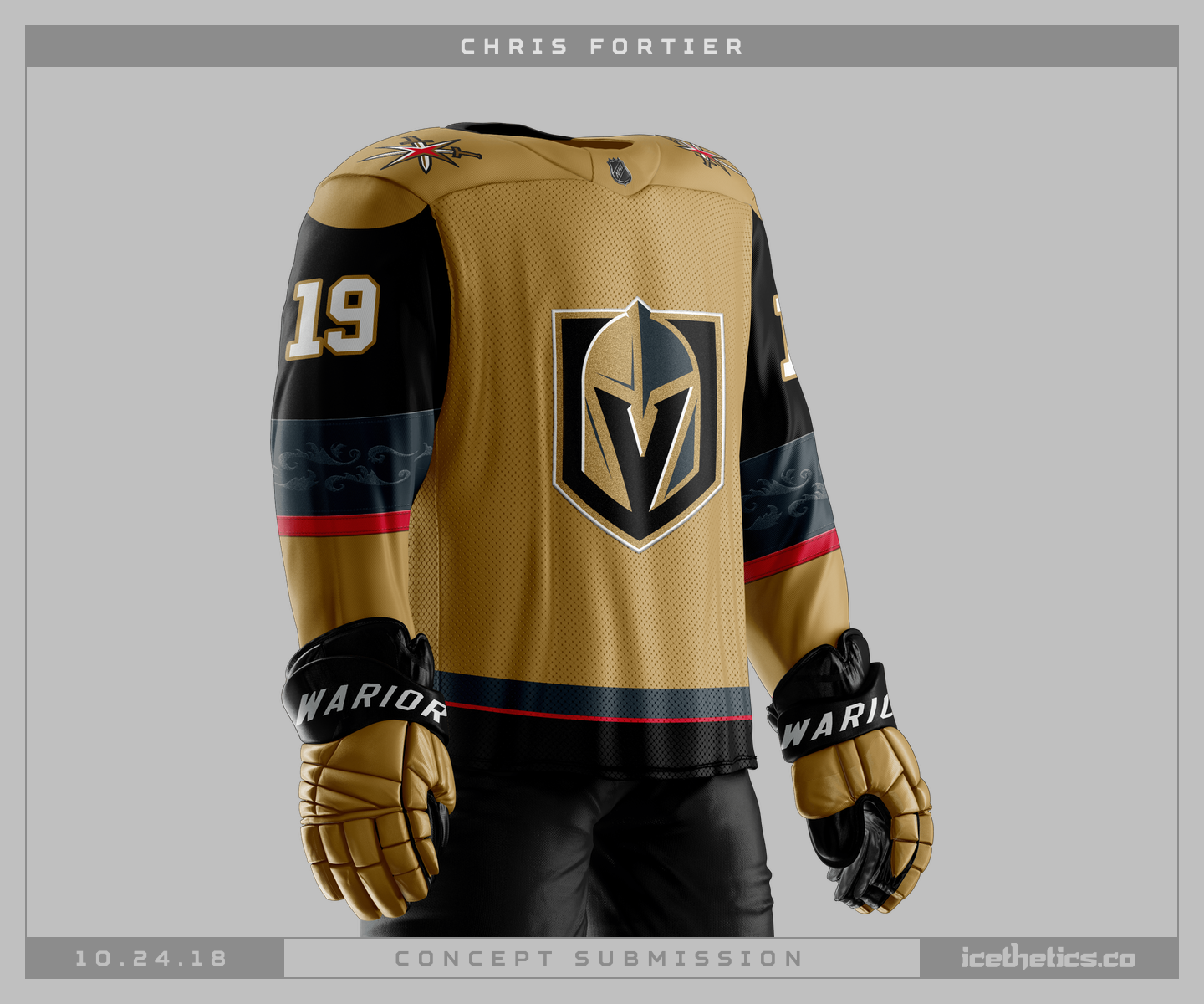The Golden Knights sparkly, gold jerseys are unapologetically Vegas