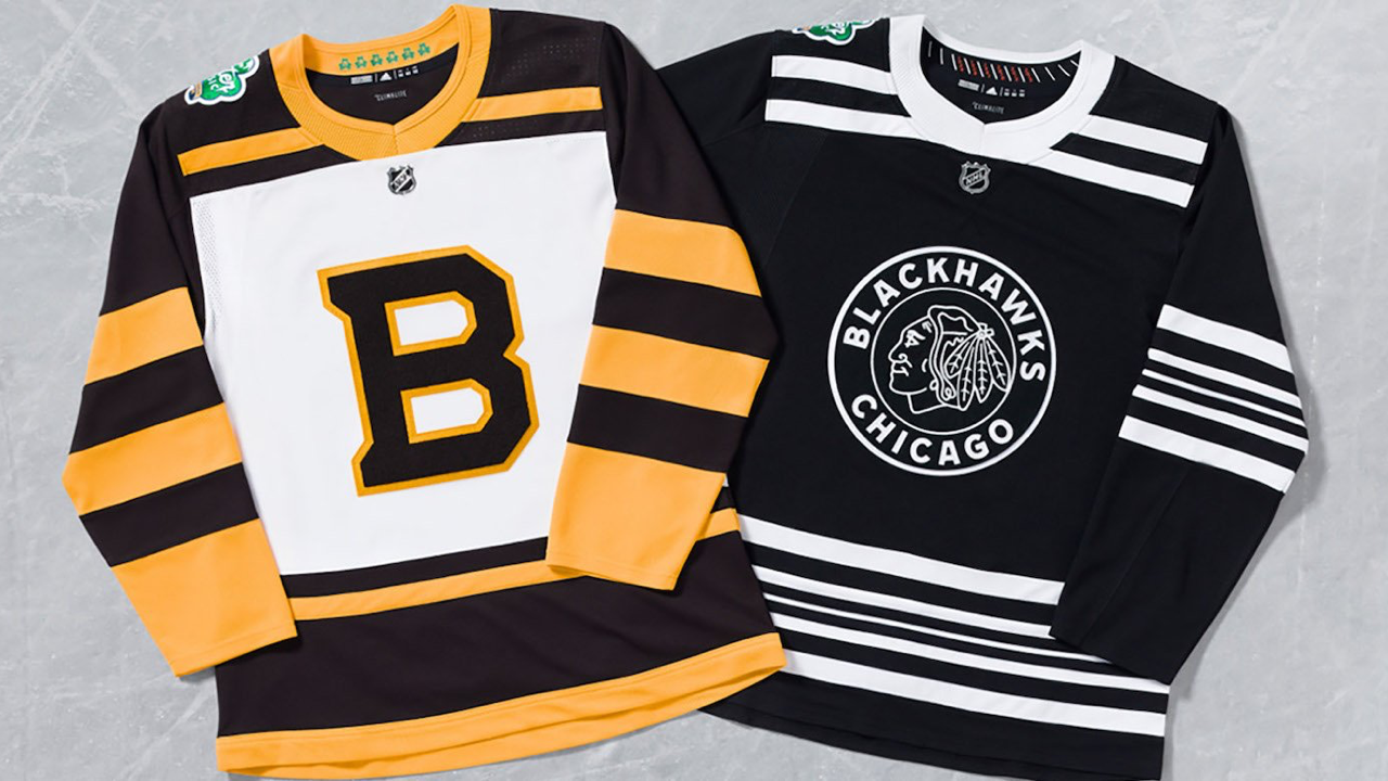 Bruins, Blackhawks unveil jerseys for 2019 Winter Classic