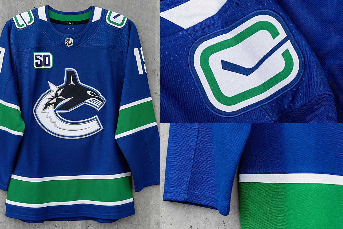 Canucks unveil quartet of new sweaters for 50th anniversary —