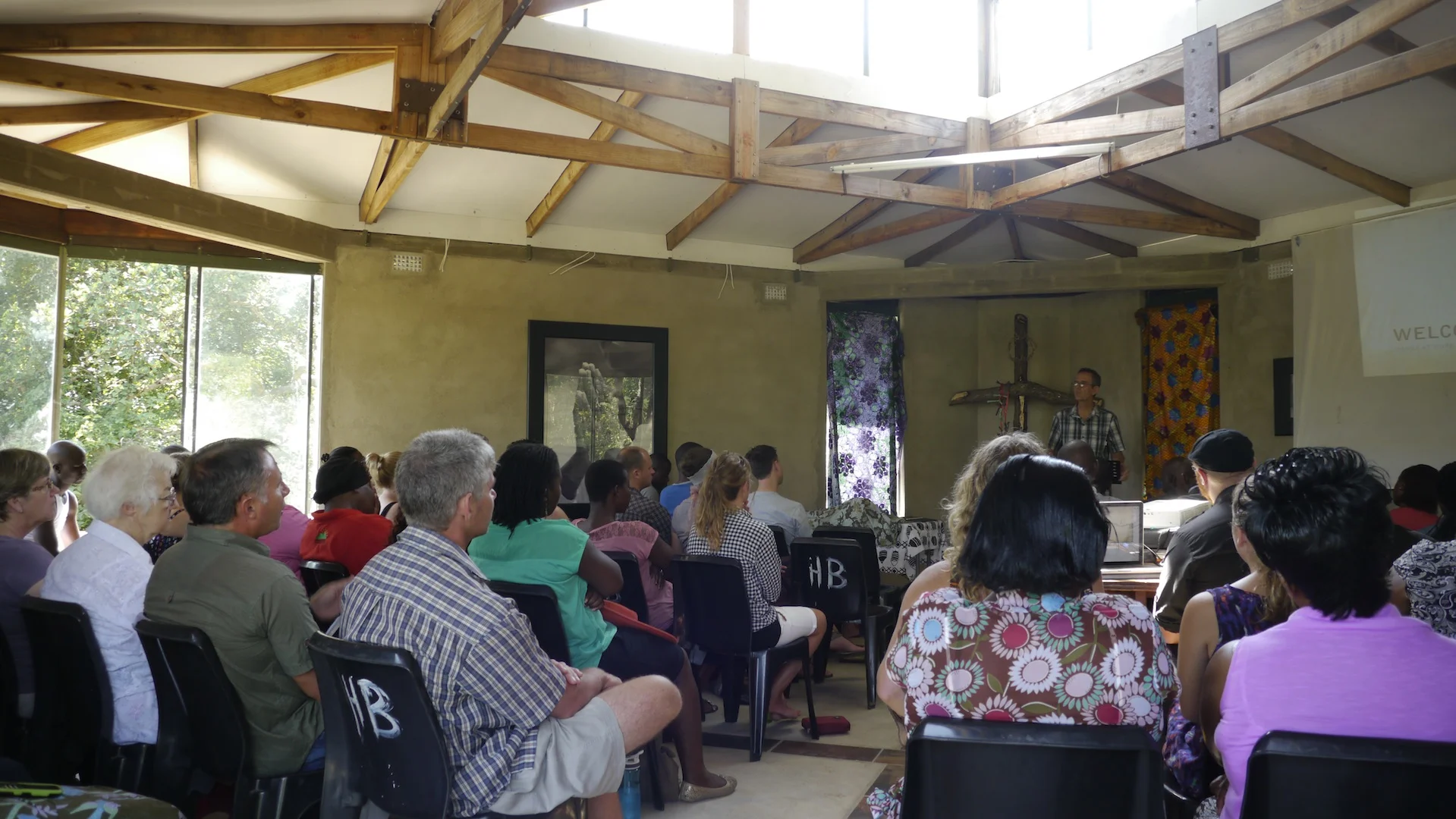 The Hands at Work community in South Africa being introduced to the 2014 WatchWord.