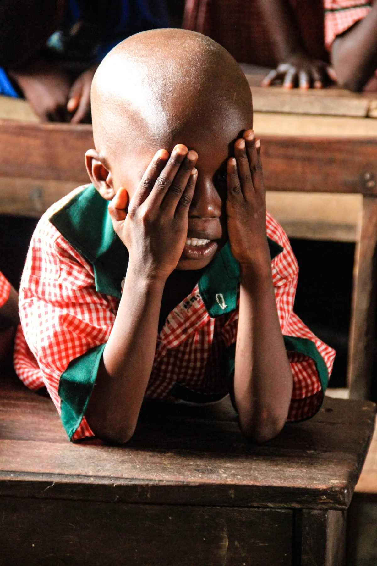 This little one is only six years old, but he understands the value of prayer. Every morning the children at Badia Community School pray together with their teacher.
