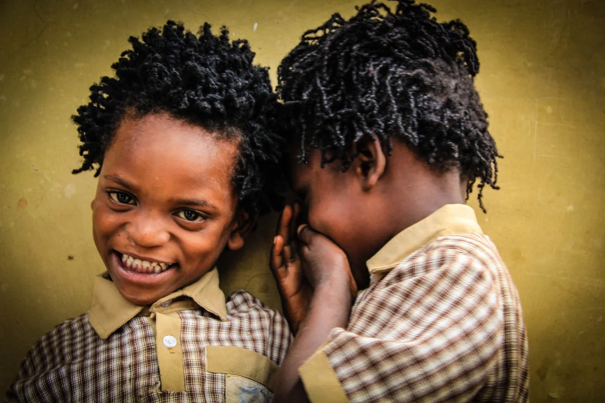 These twin boys’ lives have been changed because of the love and care shown to them by Care Workers at Apatuku Community Based Organisation.