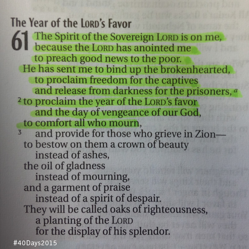 40 Days of Prayer - Day 34 