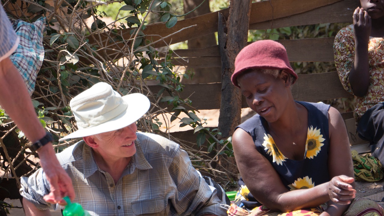 Peter with a Care Worker