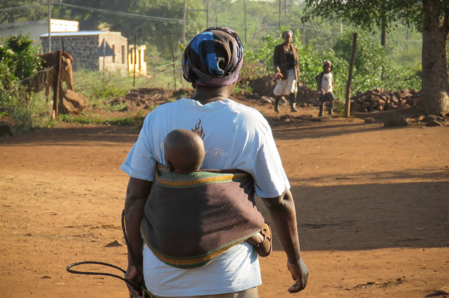 Often women are the only caregiver in the home. This requires them to provide for their families and still care for their children.