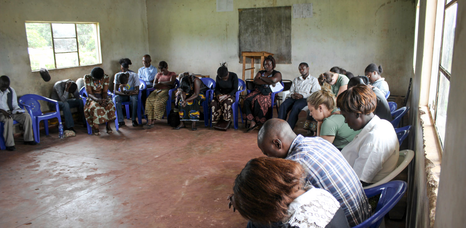 The Care Workers and the Zambian Regional Support Team meet on a regular basis to pray, worship and share scripture together. 
