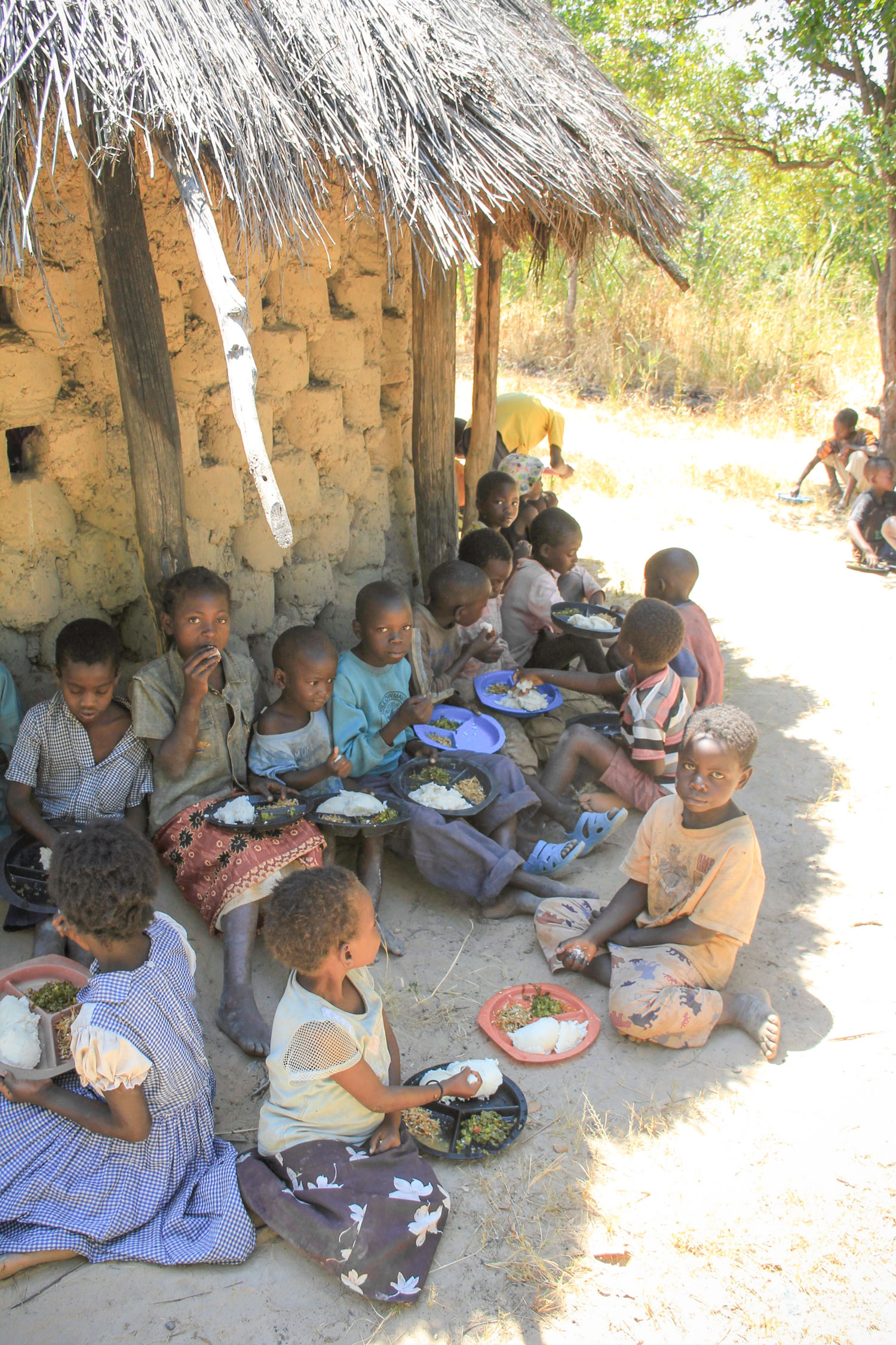  For many of the children in Chibuli, the food that they receive at the Care Point is the only meal that they will receive that day. 