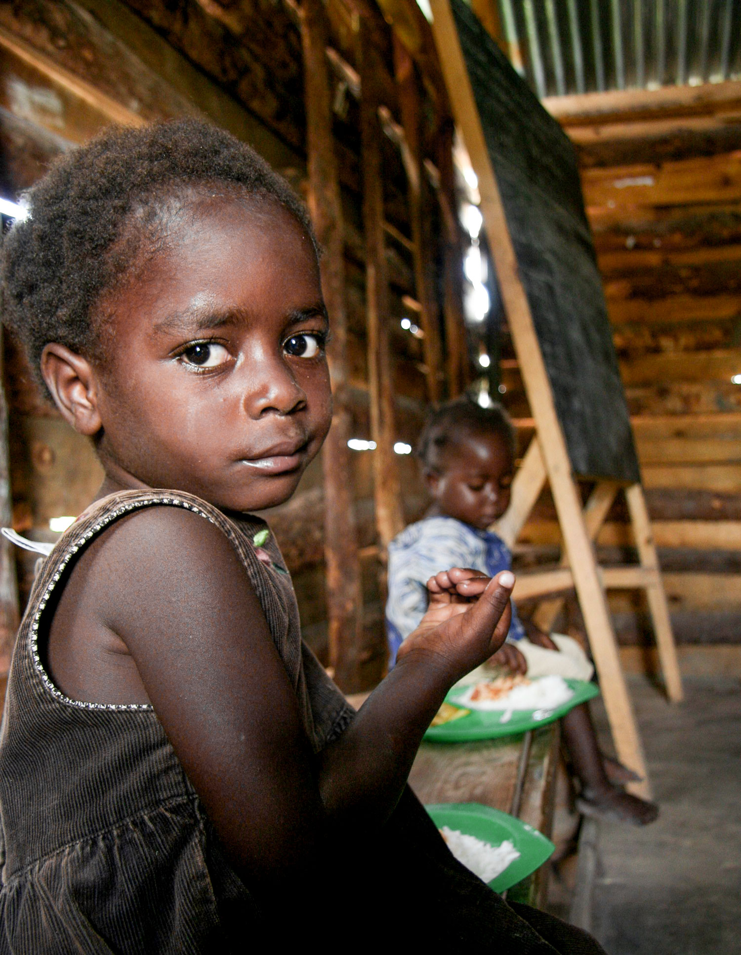  175 of the most vulnerable children in Mulenga receive a daily meal, access to education and access to basic health care. 