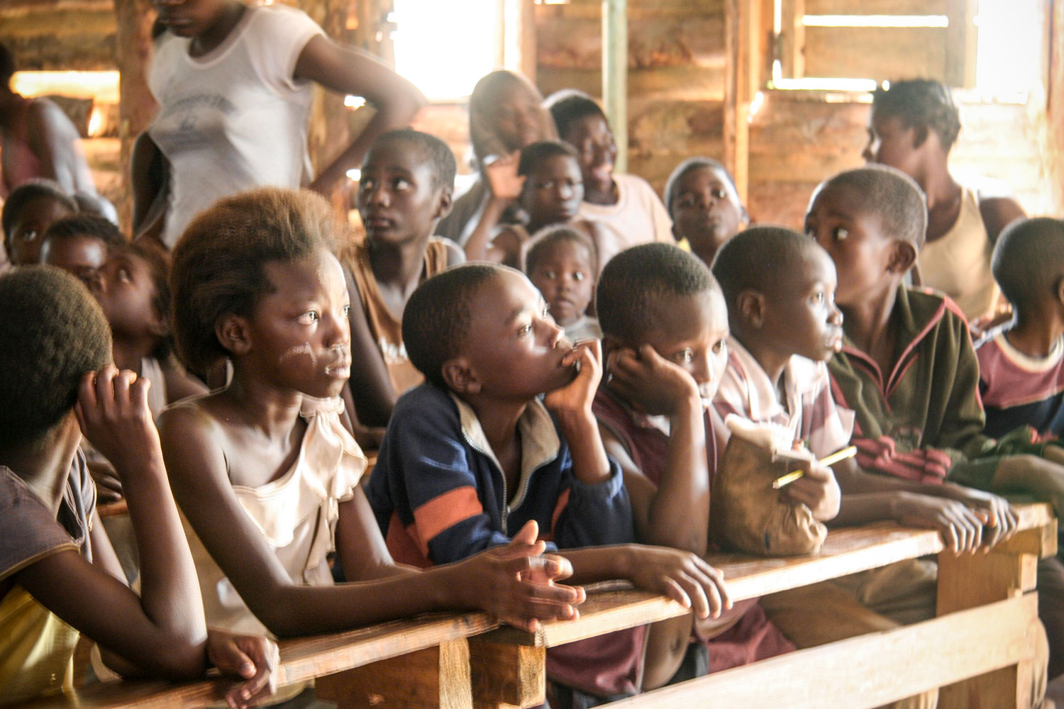  At the Mulenga Care Point, there is a community school where the children are taught. 